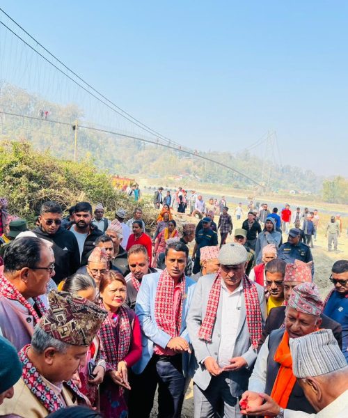 प्रदेश सरकारको लगानीमा बन्नेभयो प्रदेशकै  सबैभन्दा लामो पक्की पुल मुख्यमन्त्री जमकट्टेलद्वारा शिलान्यास
