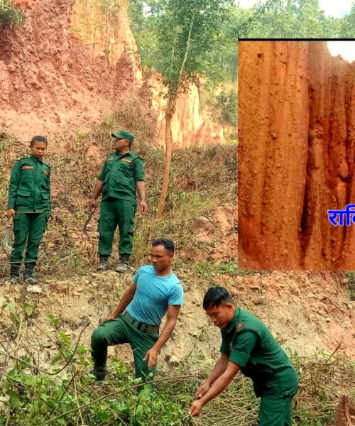 पर्यटकीय क्षेत्र लाल पार्कको सरसफाईमा जुट्दै राक्सिराङ्ग नगर प्रहरी
