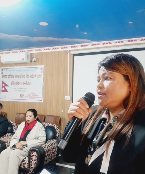 जलबायु परिबर्तनको असर सबैले बुझ्नु आवश्यक छ : उपाध्यक्ष पुलामी मगर