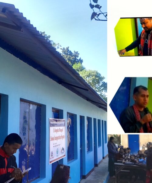 मनहरीकै बिकट बस्ती हङ्गलङ्ममा सुबिधा सम्पन्न बिधालय, वडा अध्यक्ष थपलियाद्वारा उद्घाटन