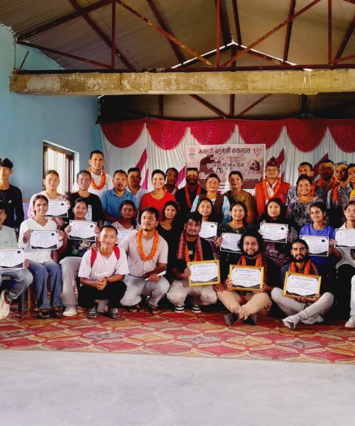 मनहरीमा ७ दिने निशुल्क फोटोग्राफी तालिम सम्पन्न