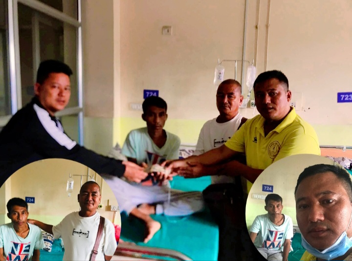 बिमारीले थलिएका जोखे प्रजाको उपचार सहयोग लिएर टिचिङ पुगे युवा समाजसेवी थिङ